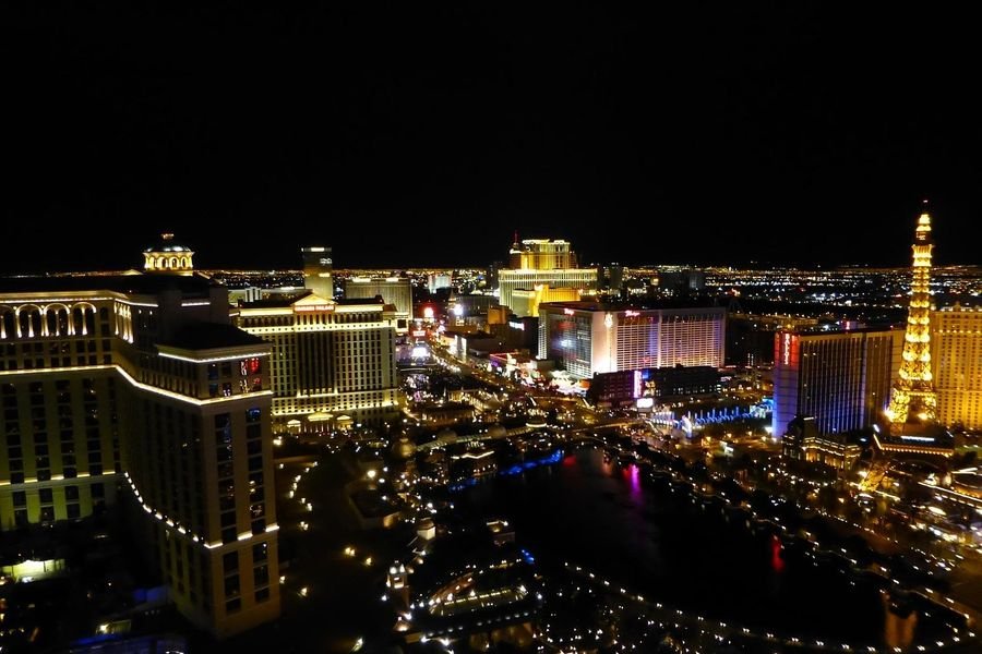 The Las Vegas Strip at night